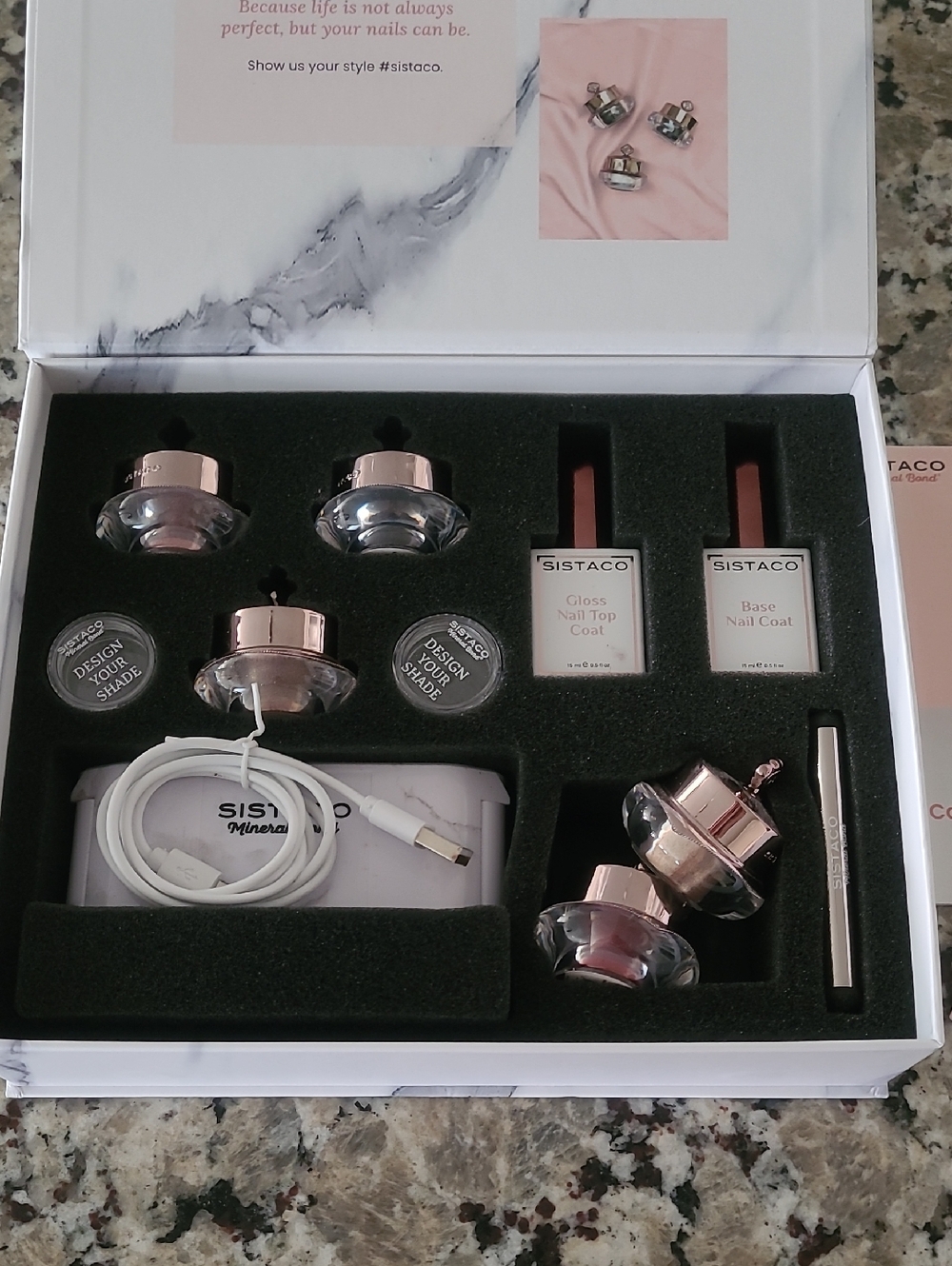 Sistaco Mineral Bond Nail Kit 5 Colors!